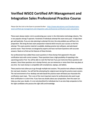 WSO2 Certified API Management and Integration Sales Professional