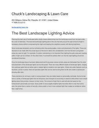 Chuck’s Landscaping & Lawn Care