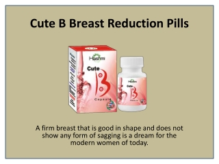 Try Breast Reduction Pills for Breast Reduction