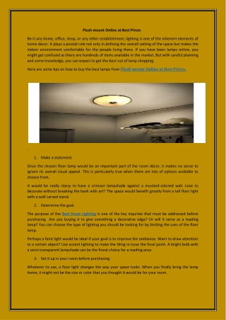 Flush mount Online at Best Prices