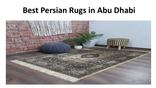Best Persian Rugs in Abu Dhabi
