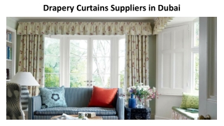 Drapery Curtains Suppliers in Dubai