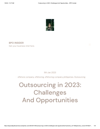 Outsourcing in 2023: Challenges And Opportunities