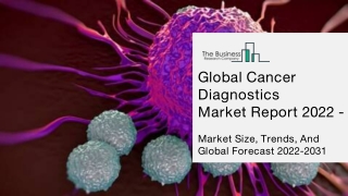 Cancer Diagnostics Market Growth Trajectory, Key Drivers And Trends