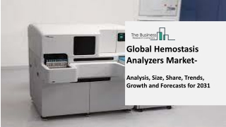 Hemostasis Analyzers Market Growth Trajectory, Key Drivers And Trends