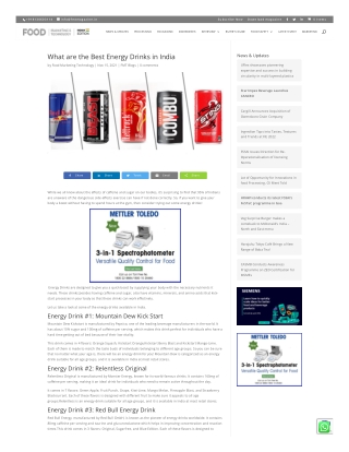 sports drinks in India - Fmtmagazine