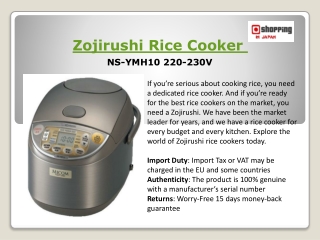 Zojirushi Rice Cooker