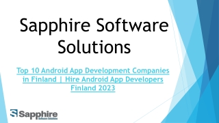 Top 10 Android App Development Companies in Finland  Hire Android App Developers Finland 2023