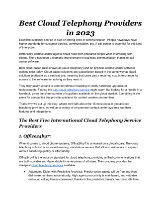 Best Cloud Telephony Providers in 2023.docx