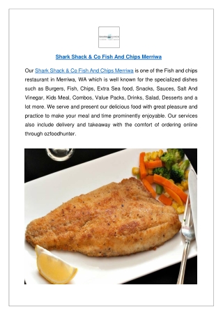 Up to 10% offer - Shark Shack & Co Fish and Chips