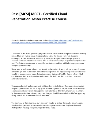 [MCSI] MCPT - Certified Cloud Penetration Tester