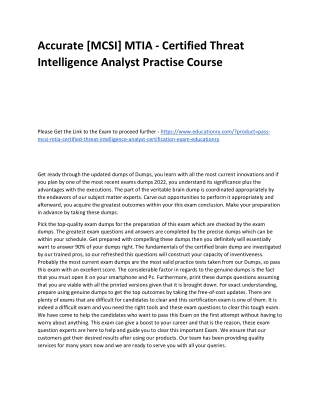 [MCSI] MTIA - Certified Threat Intelligence Analyst
