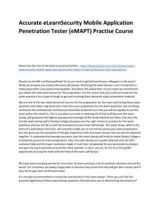 eLearnSecurity Mobile Application Penetration Tester (eMAPT)