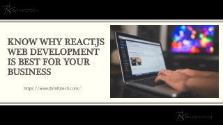 Know why React.js web development is best for your business