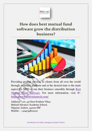 How does best mutual fund software grow the distribution business