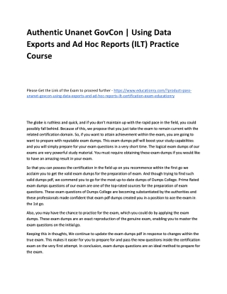 Unanet GovCon | Using Data Exports and Ad Hoc Reports (ILT)