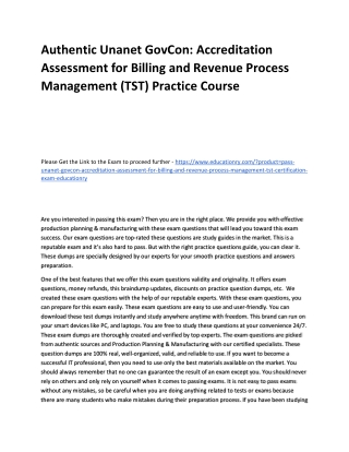 Unanet GovCon: Accreditation Assessment for Billing and Revenue Process Manageme