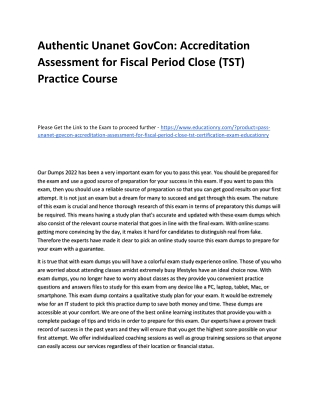 Unanet GovCon: Accreditation Assessment for Fiscal Period Close (TST)