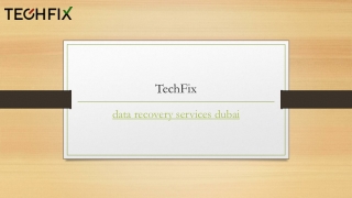 Data Recovery Services Dubai | Techfix.ae