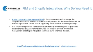 PIM and Shopify Integration Why Do You Need It