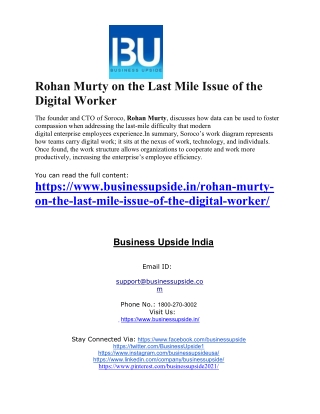 Rohan Murty on the Last Mile Issue of the Digital Worker