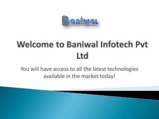 Laravel web application development company | Baniwal Infotech