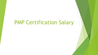 PMP Certification Salary