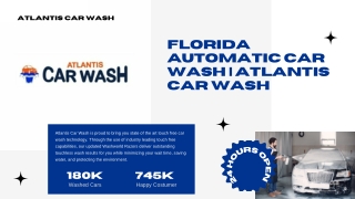Best Automatic Car Wash in Florida | Atlantis Car Wash