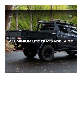 Aluminium Ute Trays Adelaide