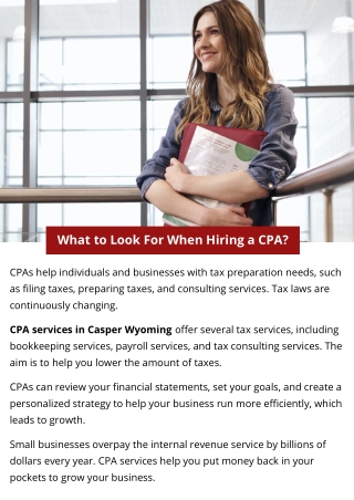 What to Look For When Hiring a CPA?