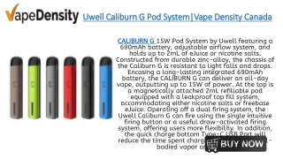 Uwell Caliburn G Pod System
