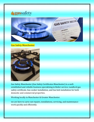 Gas Safety Manchester