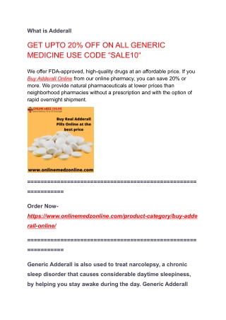 Buy Adderall 10mg,15mg,20mg,30mg Online Without Prescription in US