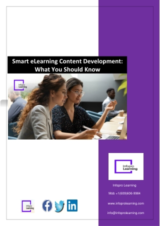 Smart eLearning Content Development: What You Should Know