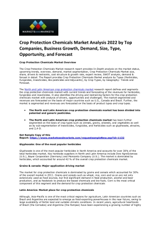 North American & Latin American Crop Protection Chemicals Market Growth & Review