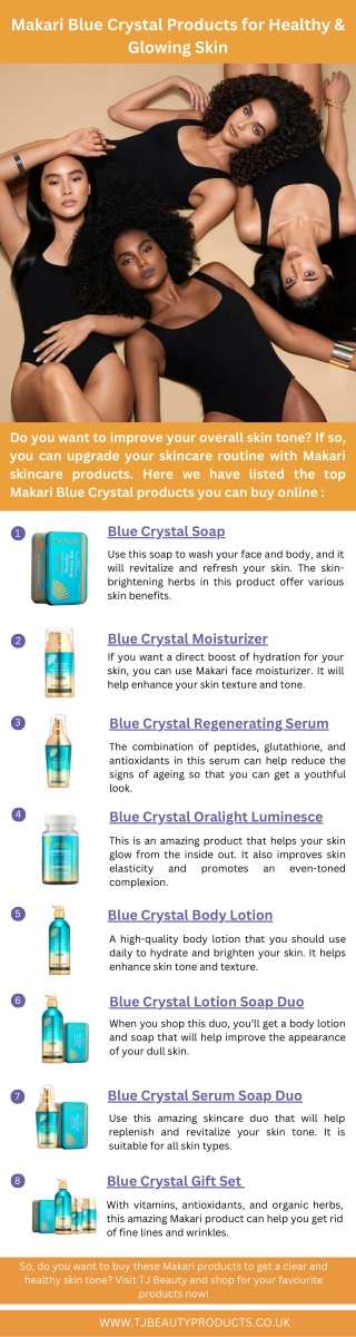 Makari Blue Crystal Products for Healthy and Glowing Skin