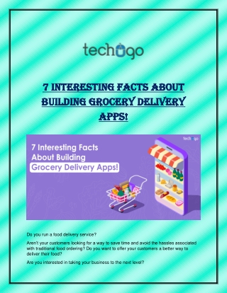 7 Interesting Facts About Building Grocery Delivery Apps