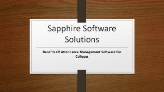 Benefits Of Attendance Management Software For Colleges