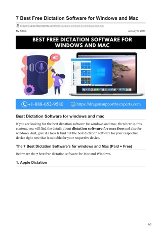 Best Free Dictation Software for Windows and Mac  [2023]