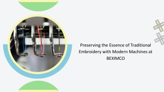 Preserving the Essence of Traditional Embroidery with Modern Machines at BEXIMCO