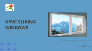 UPVC Sliding Windows