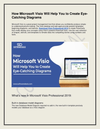 How Microsoft Visio Will Help You To Create Eye-Catching Diagrams