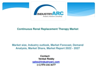 Continuous Renal Replacement Therapy Market