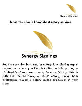Things you should know about notary services