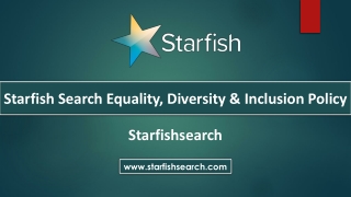 Starfish Search Equality, Diversity & Inclusion Policy