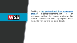 Buy Professional Floor Squeegees Online  Floorscrubberparts.com