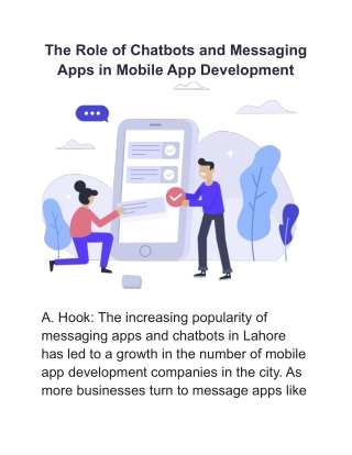 The Role of Chatbots and Messaging Apps in Mobile App Development
