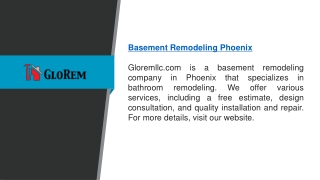 Basement Remodeling Phoenix  Gloremllc.com