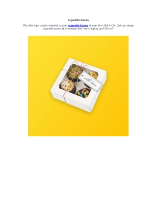 cigarette boxes