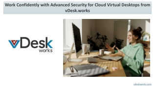 Advanced Security for Cloud Virtual Desktops from vDesk.works